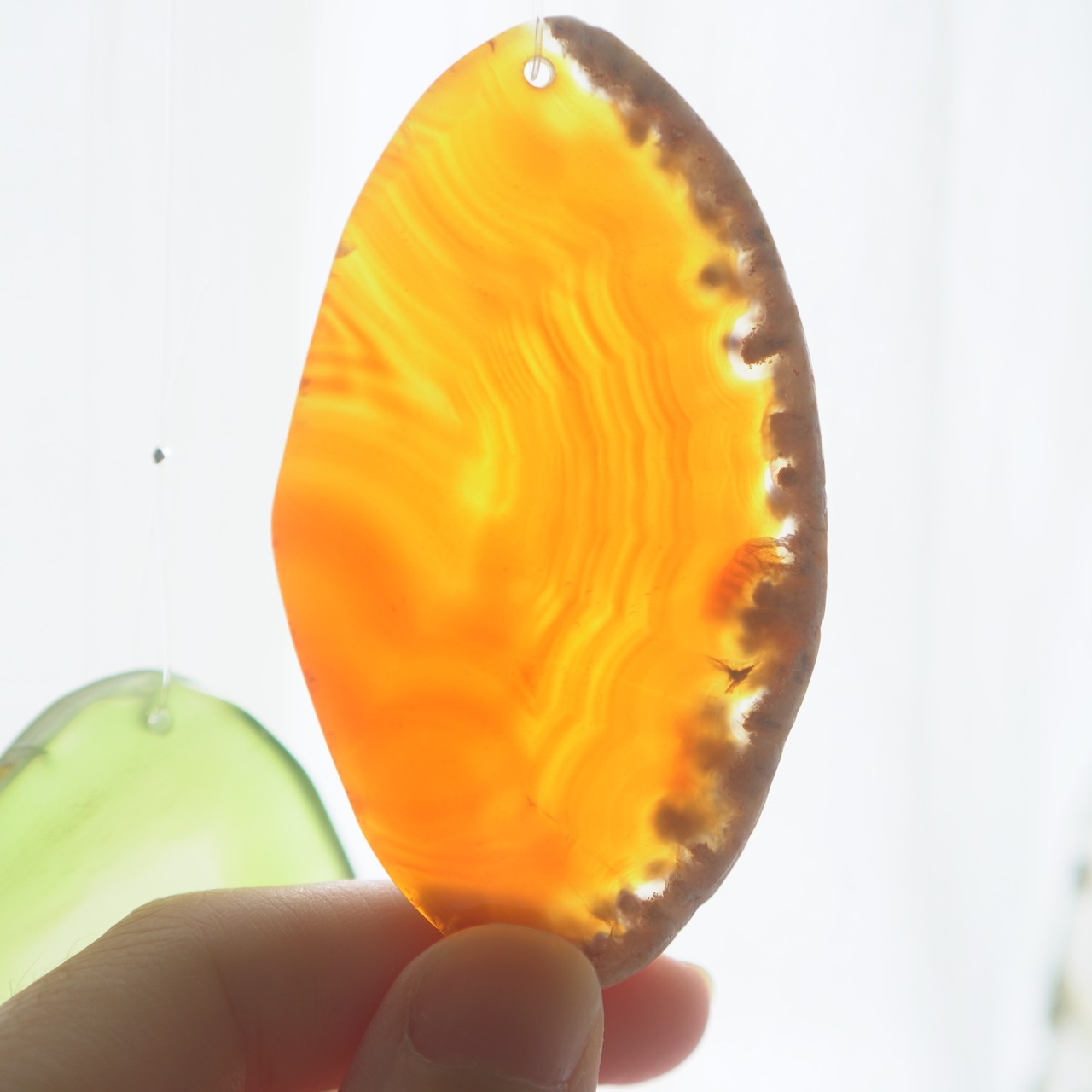 Botanical Garden - アゲートヒーリングチャイム / Agate Sun Catcher Wind Chime 115