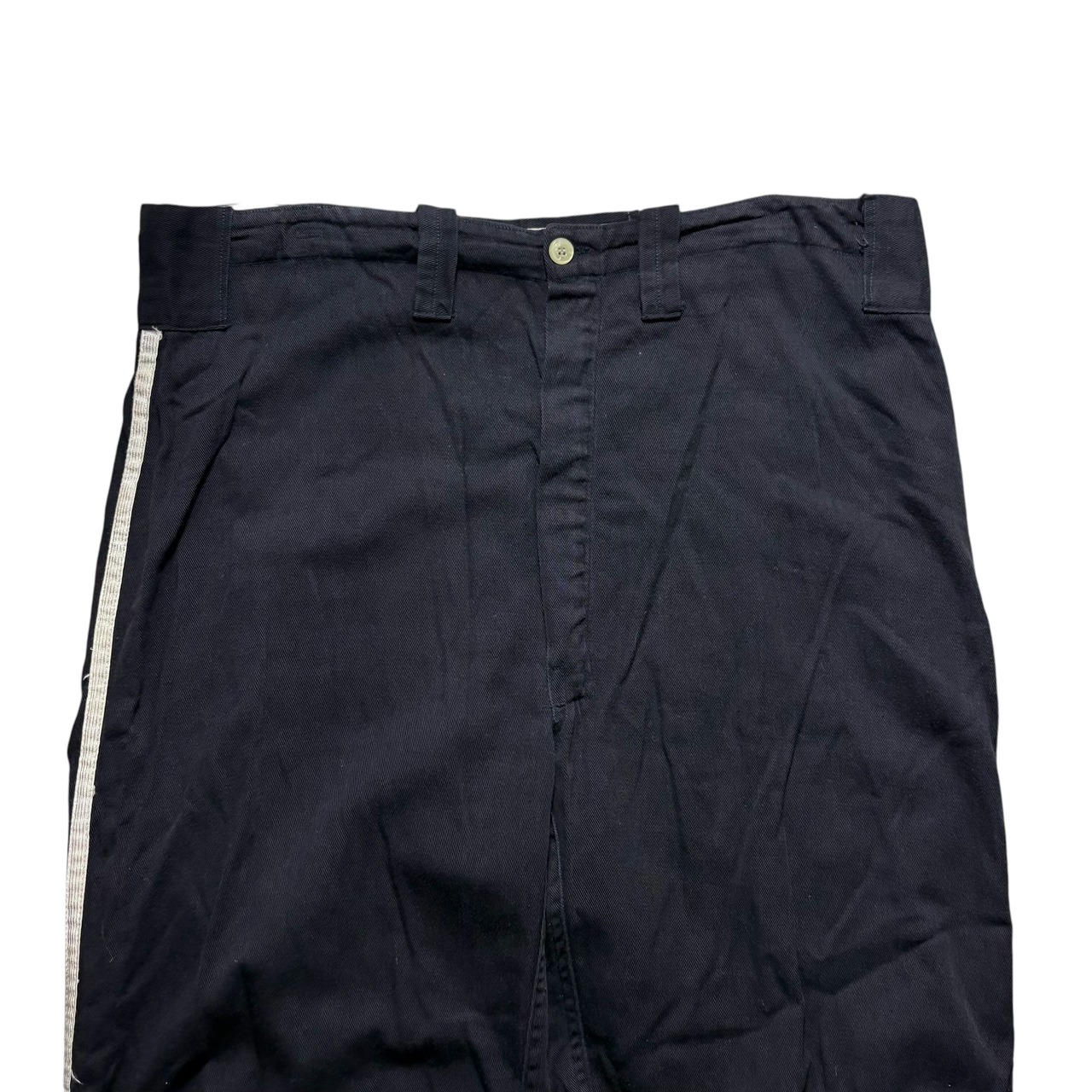 vintage 1960’s black side-line pants