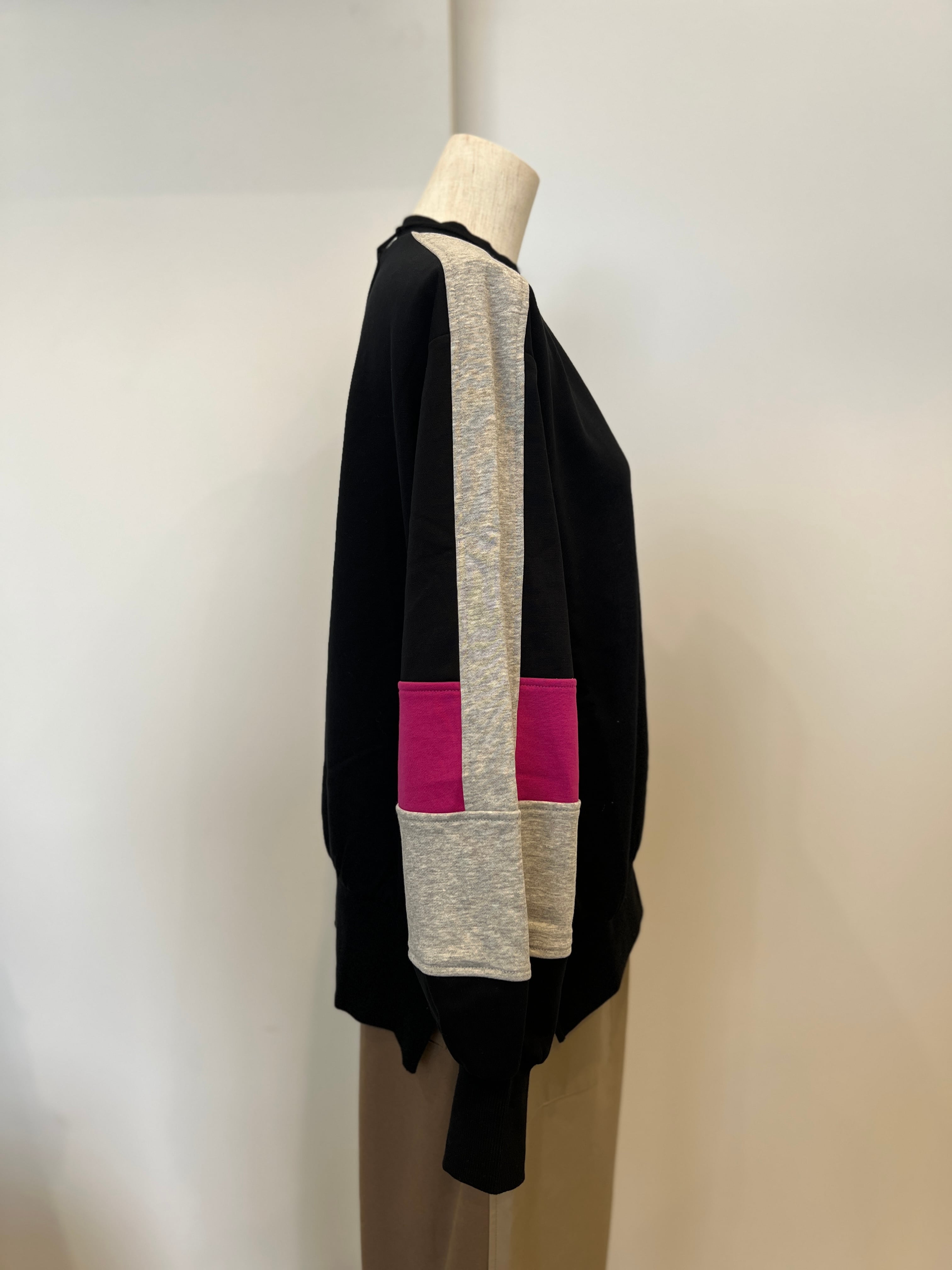 【DONA MARIE】ブロックカラー配色スウェット　145017