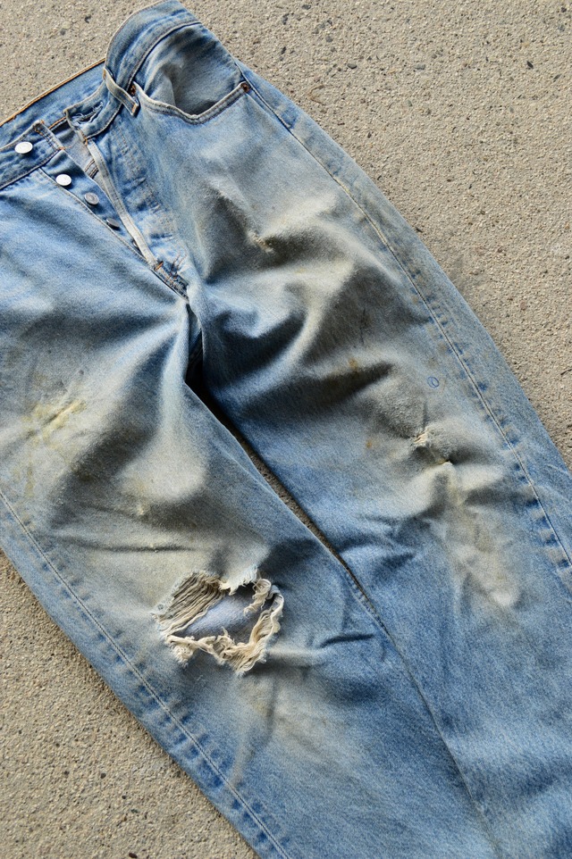 Levi's 501XX 90s Made in USA 1998 W33 L36 Damage Straight リーバイス 501XX USA製 524エルパソ 最終期モデル