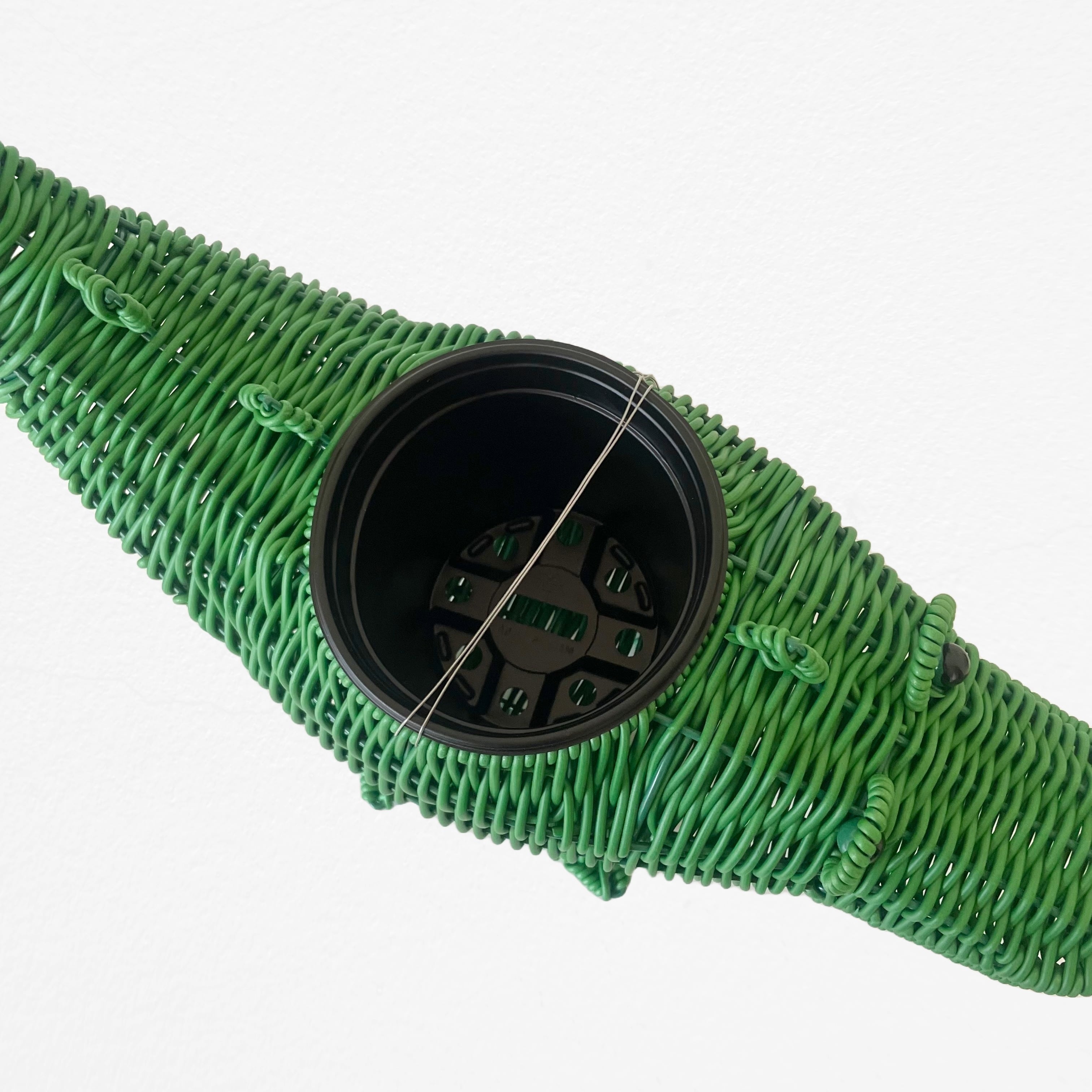 Crocodile Woven Planter w46cm×D16cm×H25cmクロコダイル ワニ