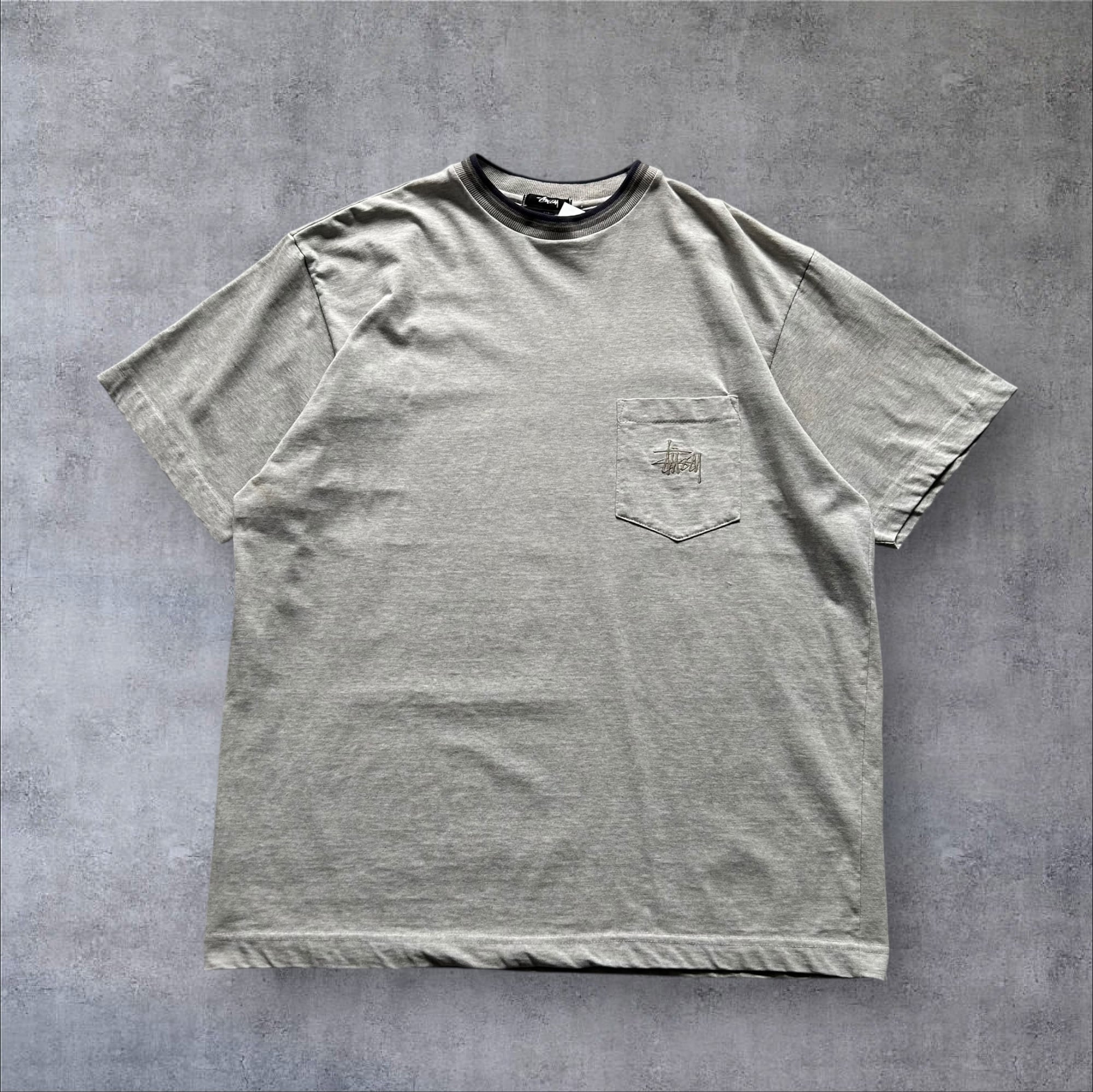 〜1990s Stussy Lib Design Pocket T-shirt【高円寺店】