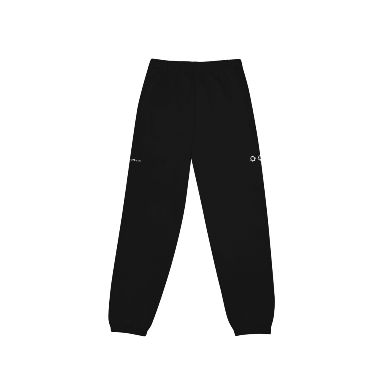 【121】Double Logo Sweatpants Black/White