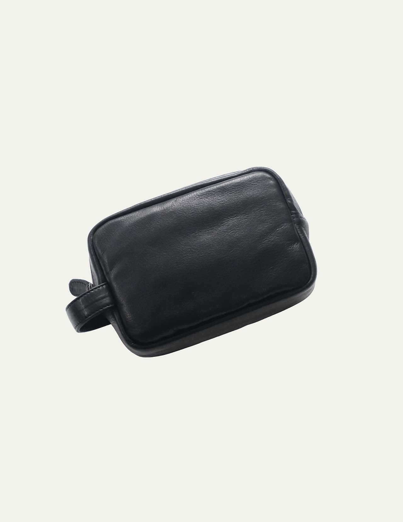 FUJITO Leather Day Pouch Black