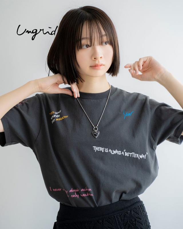 【予約受付中】ミックスロゴデザインTee/Ungrid/アングリッド/112432788101