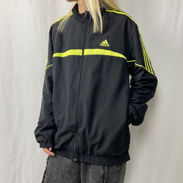 adidas アディダス ポリエステル トラックジャケット メンズM 古着 