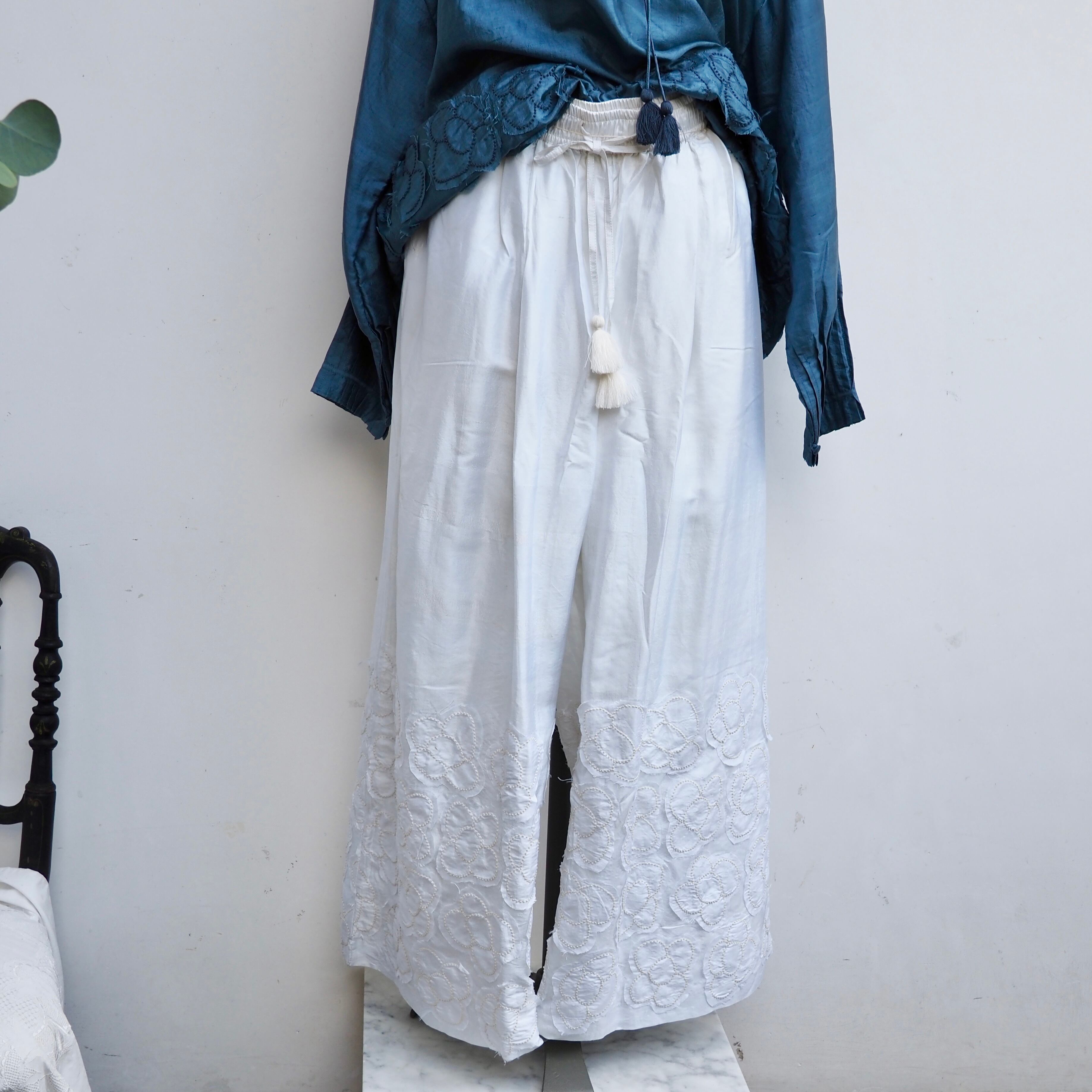 BUNON/Kahdi Silk flower pants