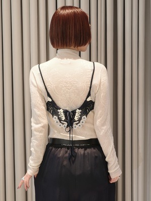 【26AW | WOMEN】Mame Kurogouchi マメ クロゴウチ / ベスト/ Embroidery Vest  MM26FW-SH115