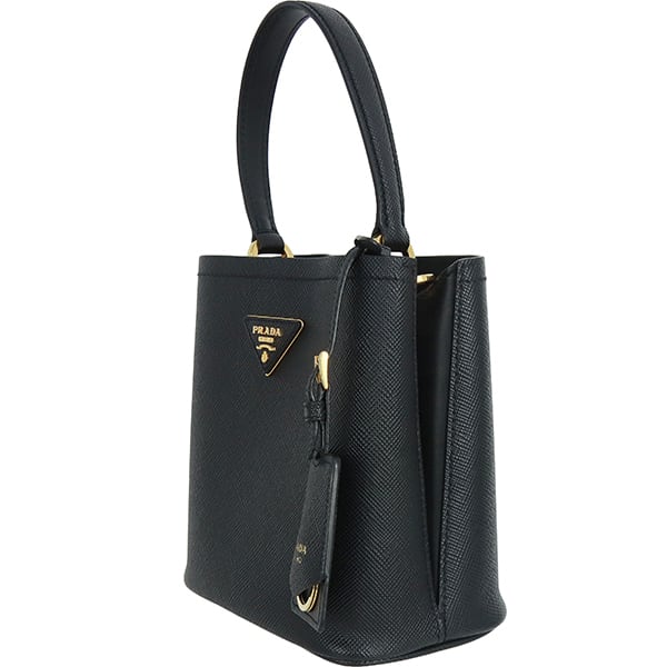 Used PRADA プラダ 2WAY ハンドバッグ パニエ サフィアーノレザー ミニ