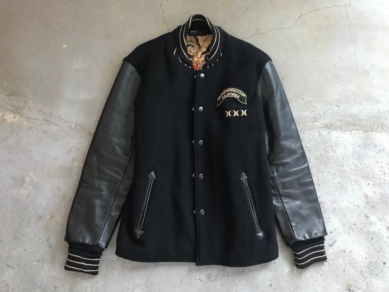 Hurley International wool & leather award jacket