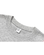 ヘザーグレーバックプリントTシャツ　S0308