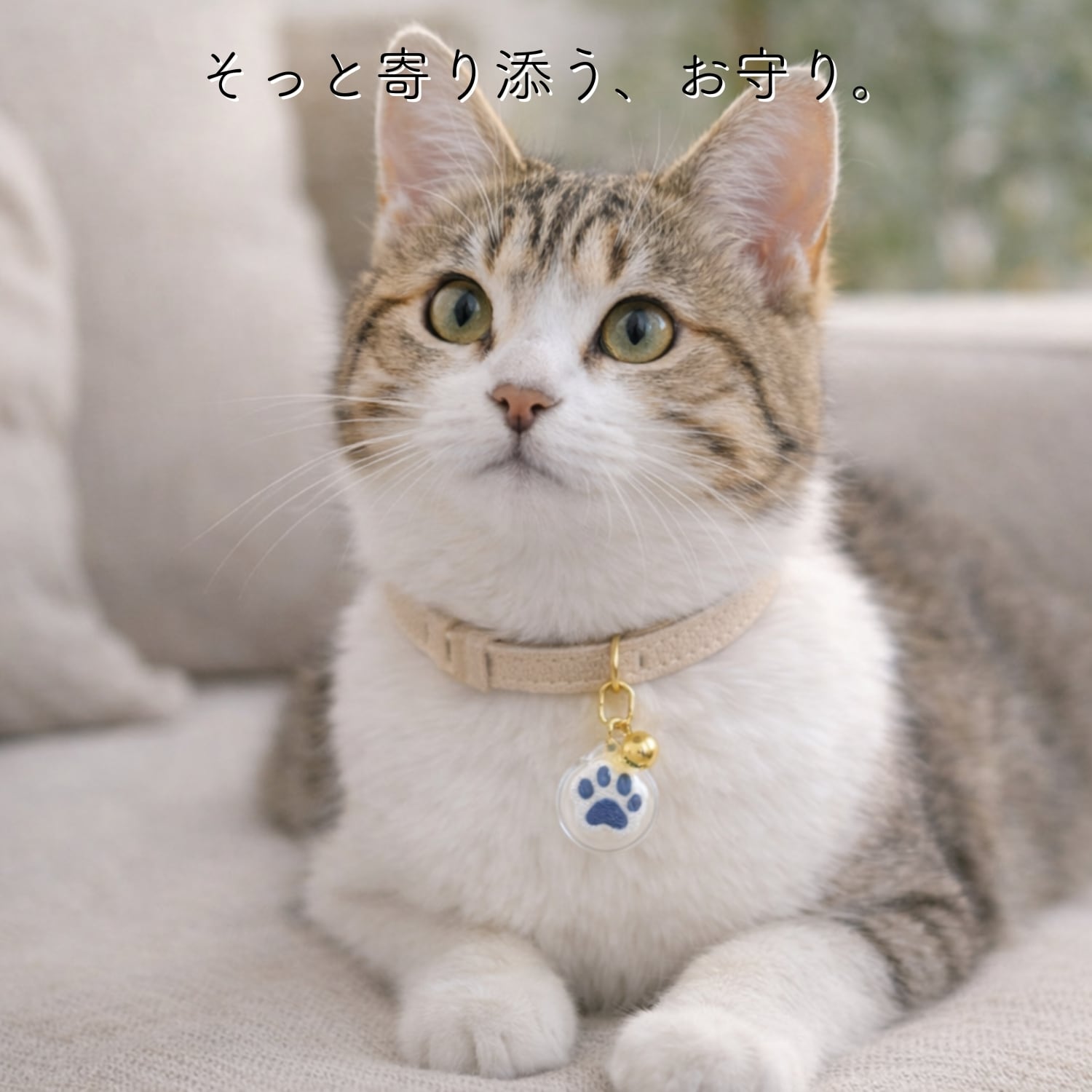 健康祈願 ペット御守 2個セット｜交通安全 肉球チャーム 防水