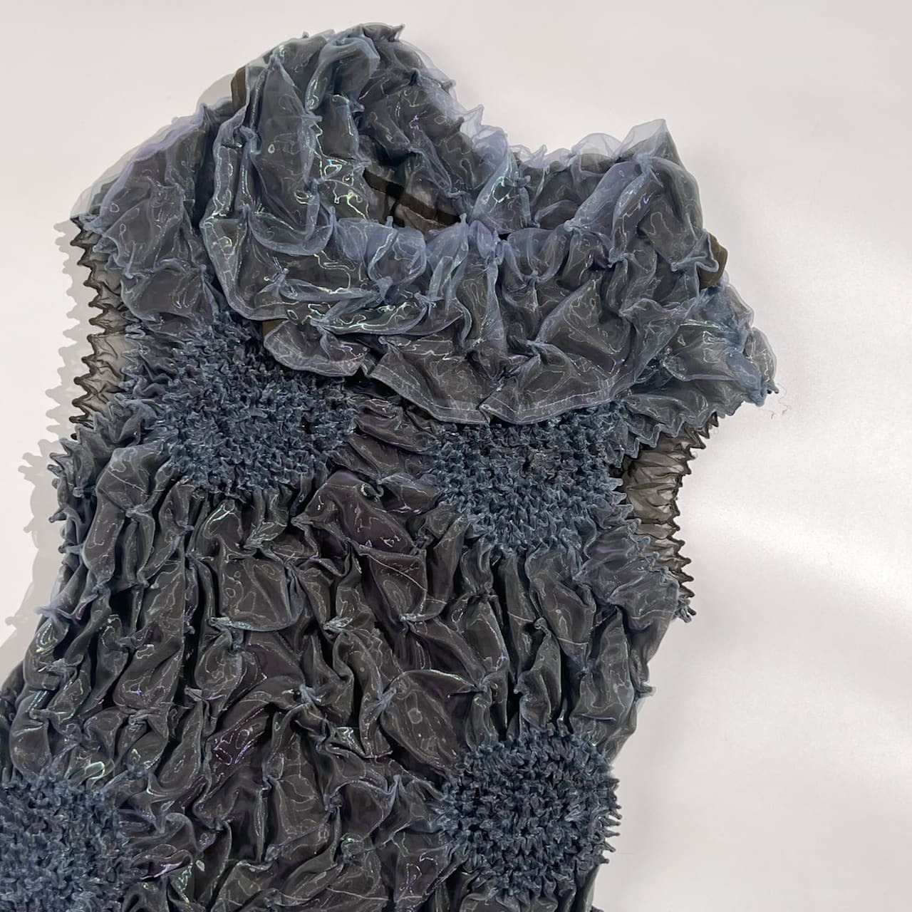 慈雨 ジウ センソユニコ デザイン ノースリーブ カットソー  サイズ 40 /グレー 系 レディース 芸術的 デザイナーズ