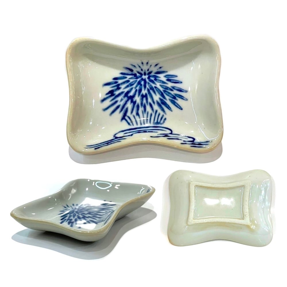 青花 六点 小皿セット h411c 染付陶器 豆皿 小皿 かわいい おしゃれ