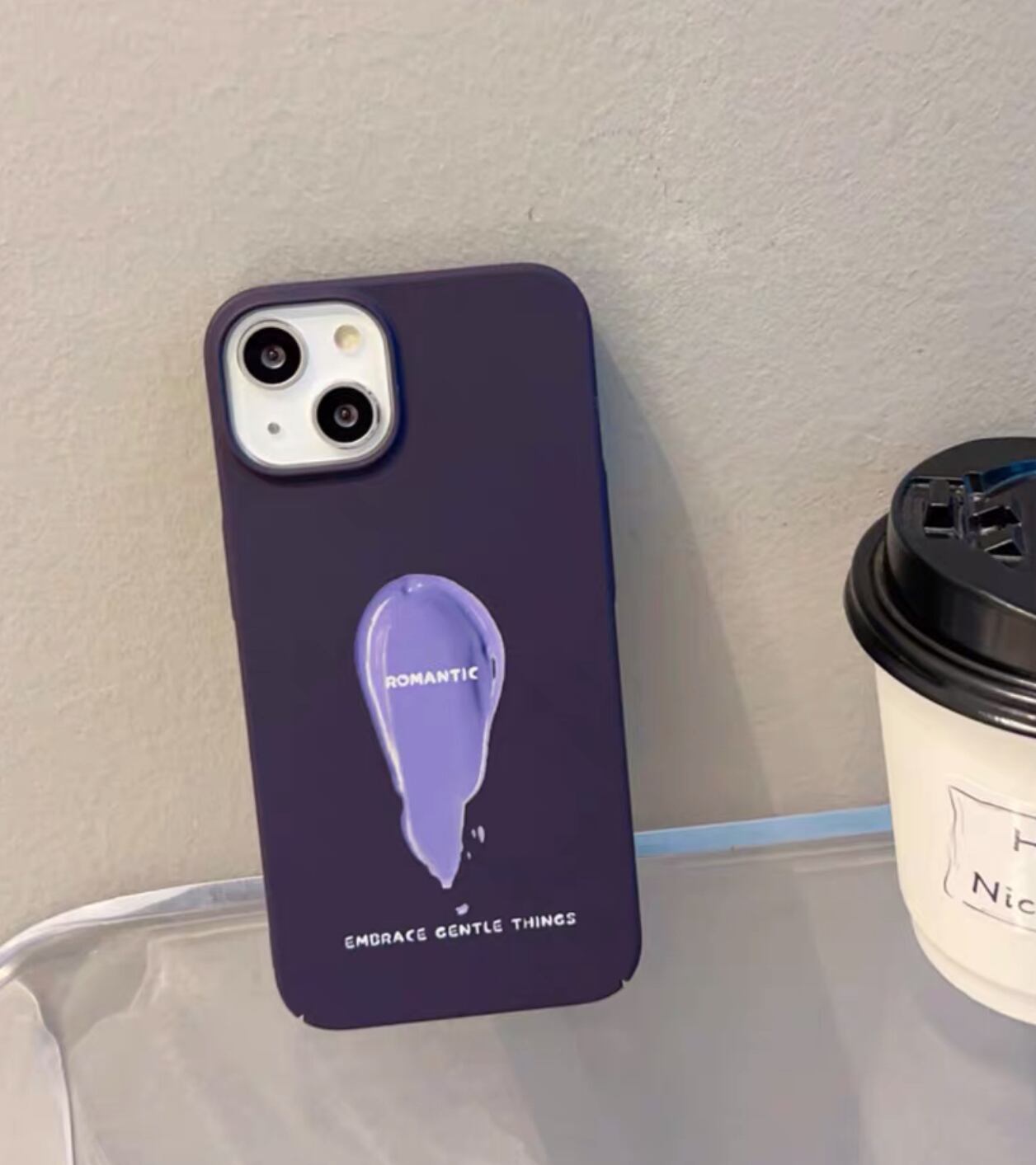 iPhoneケース iPhone14 iPhone13 絵の具 油絵風 シンプル かわいい