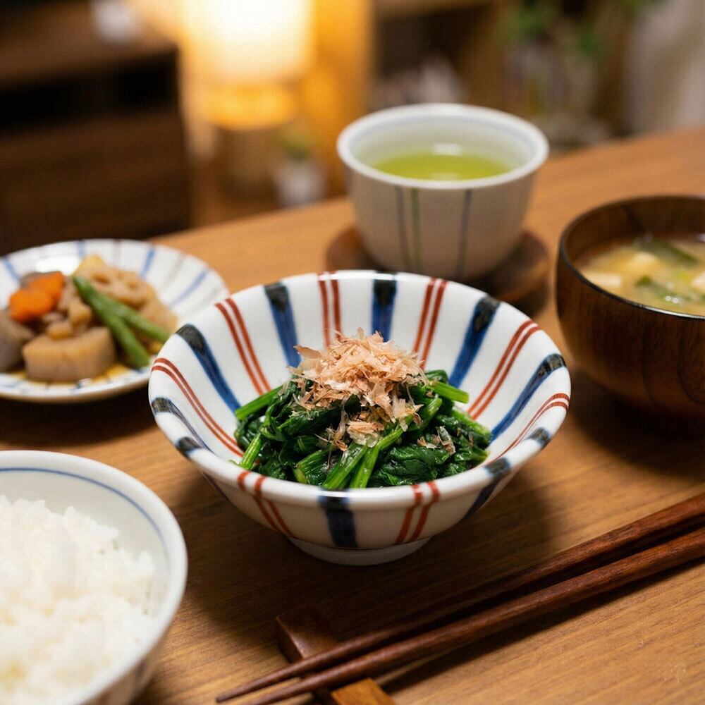 砥部焼／梅山窯】反り鉢（呉須赤線） | 砥部焼専門店／砥部焼の浜陶