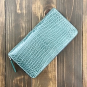 クロコダイル 無双 長財布 ブルージーン