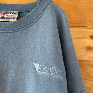 【Hanes】90s ワンポイント 刺繍 スウェット トレーナー メンズL ヘインズ アメリカ古着