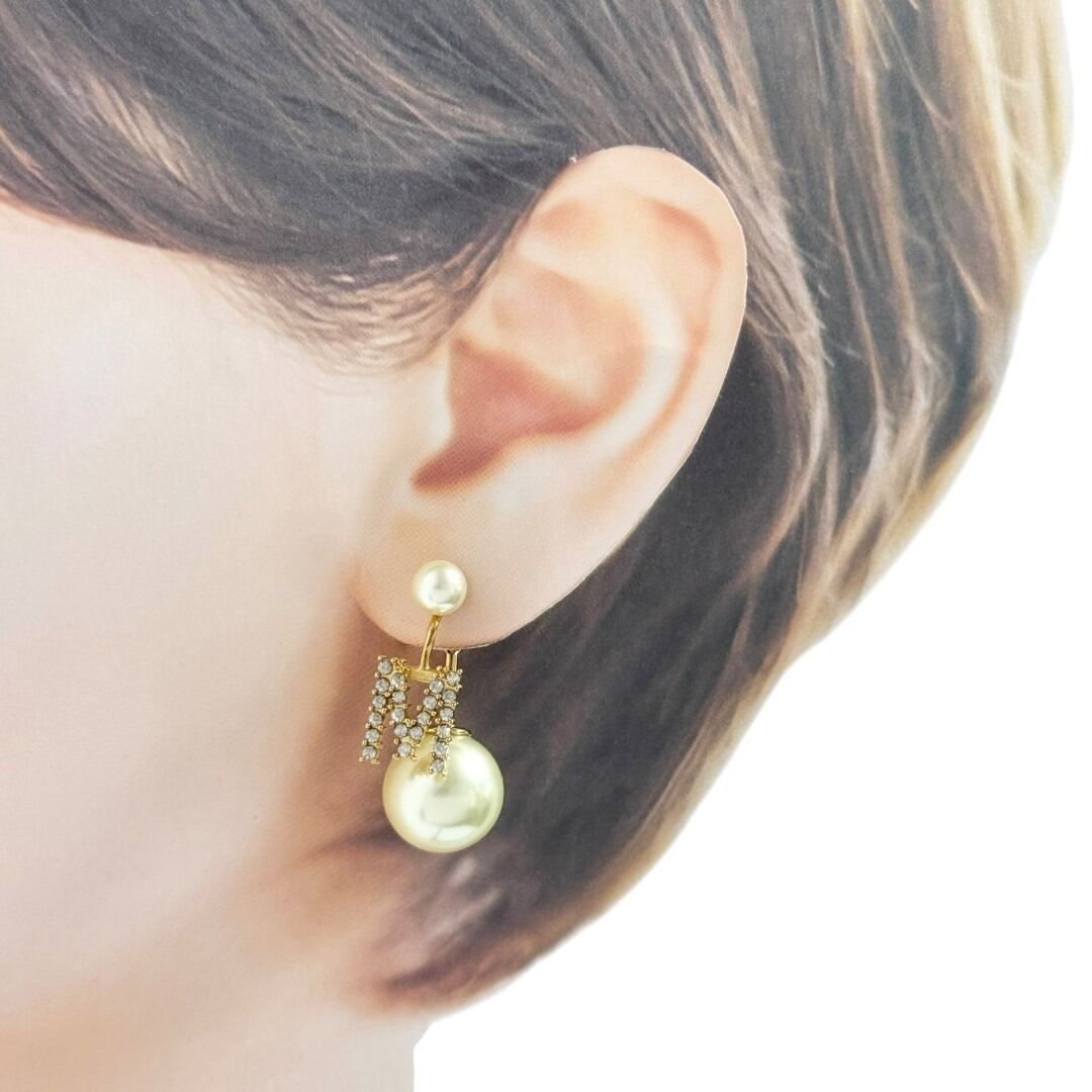 ディオール シングル ピアス MyABC イニシャル アルファベット M 片耳