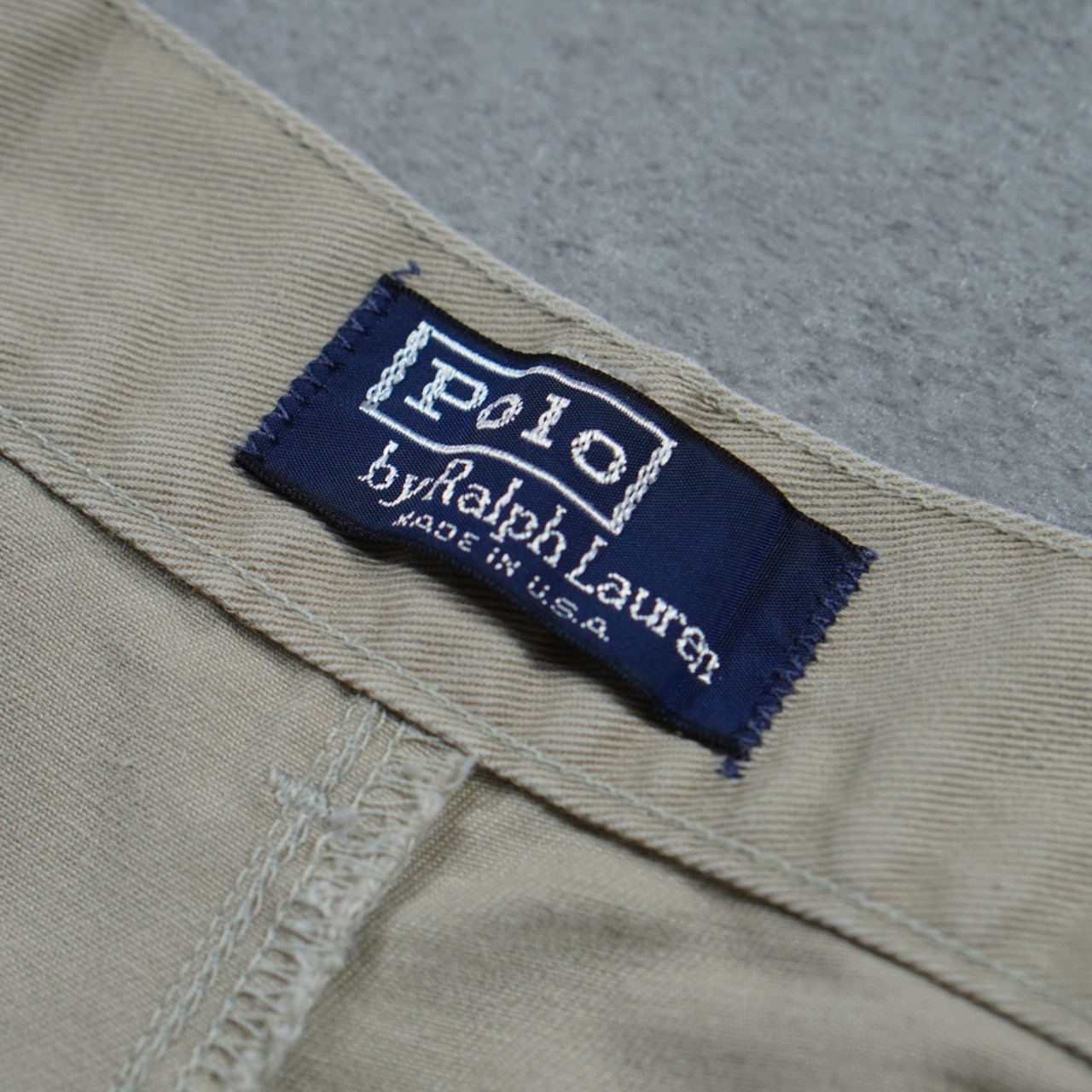 90s 初期型 USA製 Polo by Ralph Lauren POLO CHINO beige W33L31相当 古着 - 6