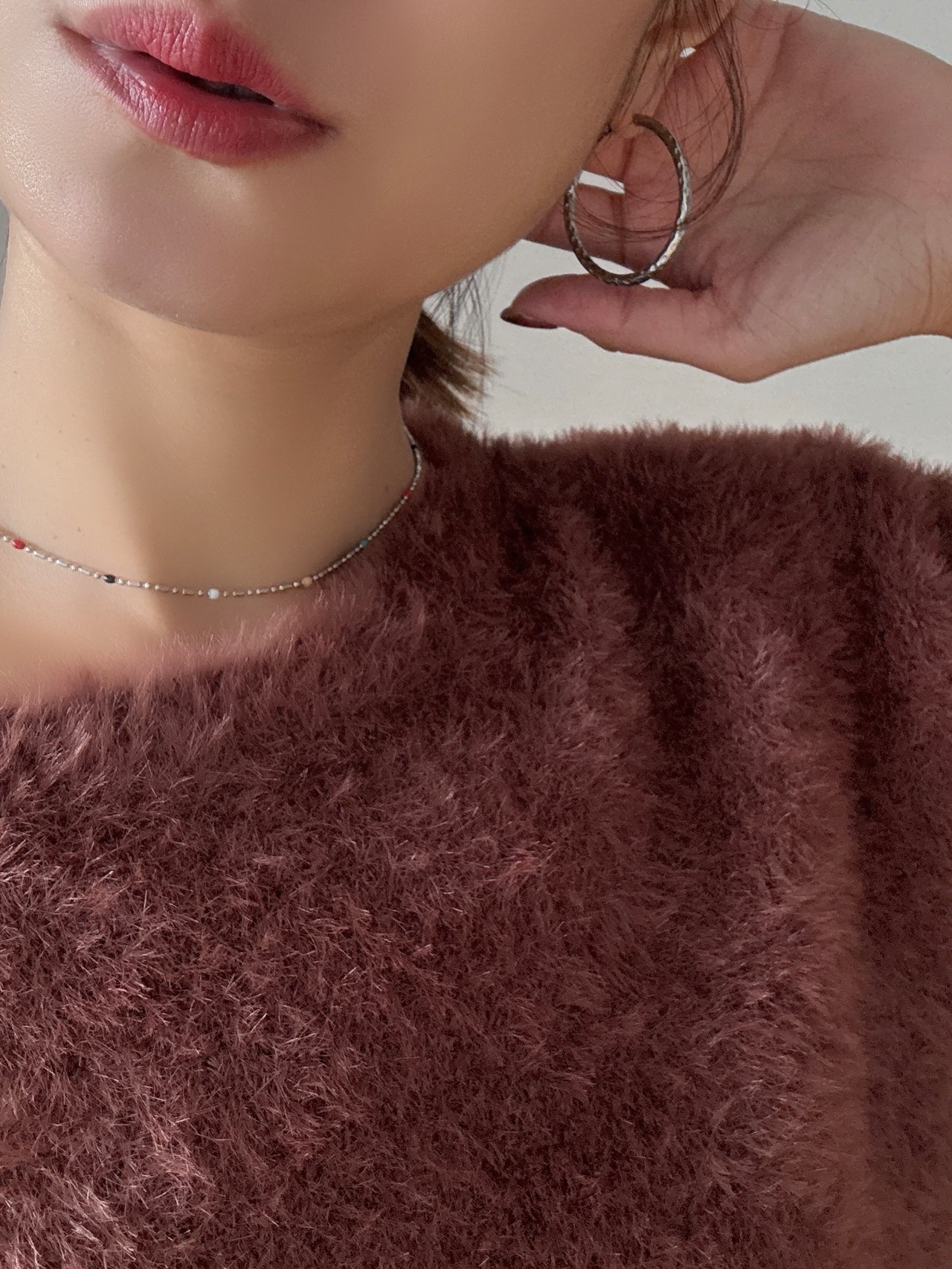 ハンマードフープピアス