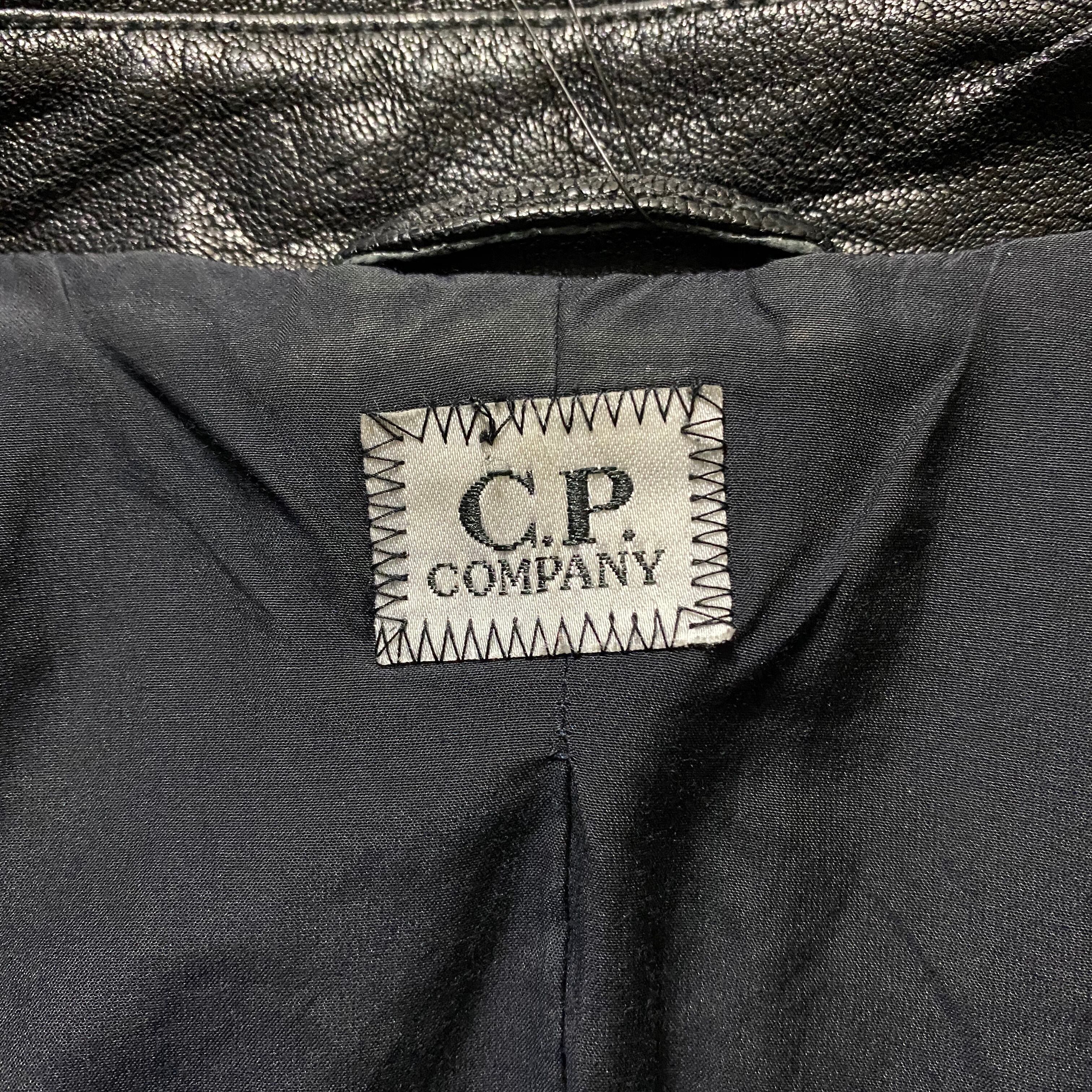 C.P.COMPANY leather tailored jacket | NOIR ONLINE