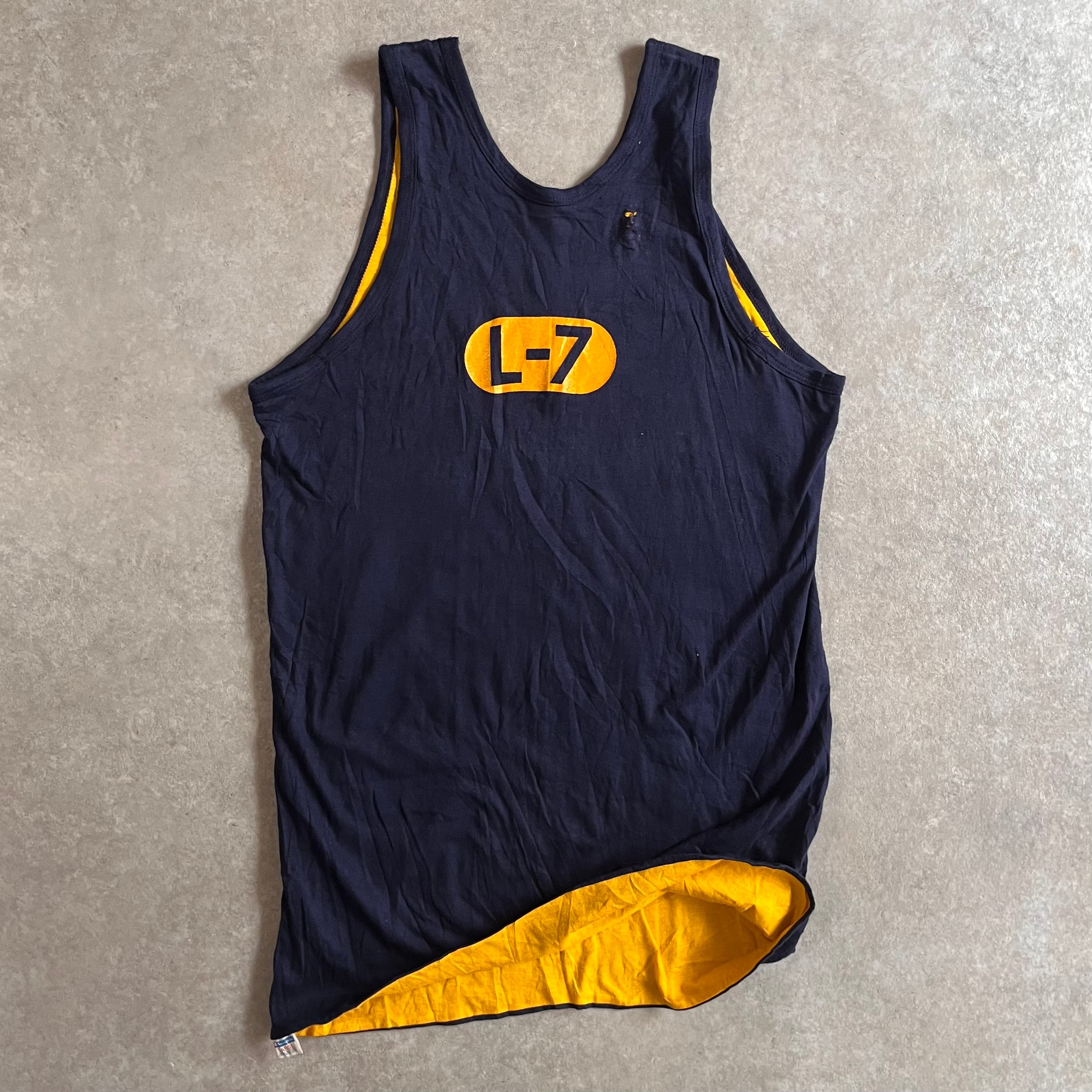 1970s Champion Double Face Tank Top L Made in USA