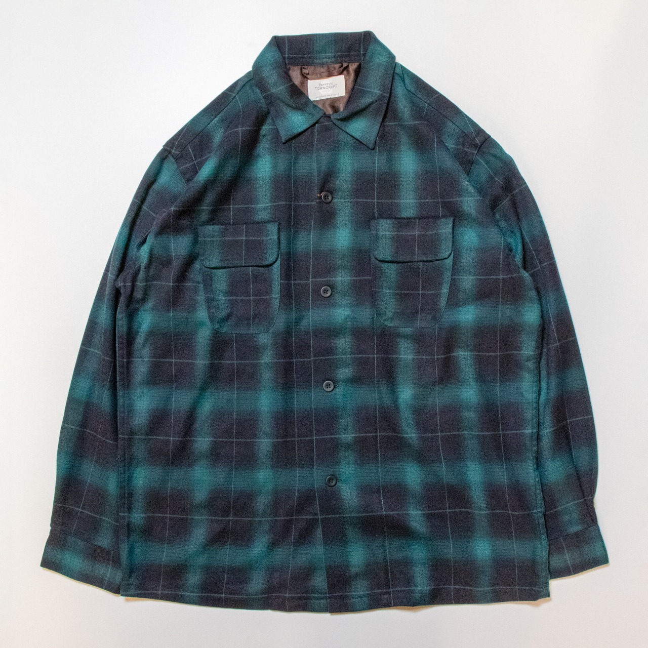 TOWN CRAFT タウンクラフト / OMBRE W-FLAP 50S SHIRTS / オンブレ 