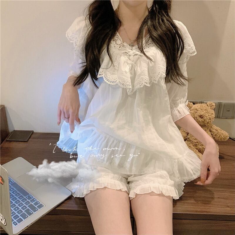 サマースリムレース 大人ガーリー スウィート キュート カジュアル 夏物 YY-ファッション34658506772