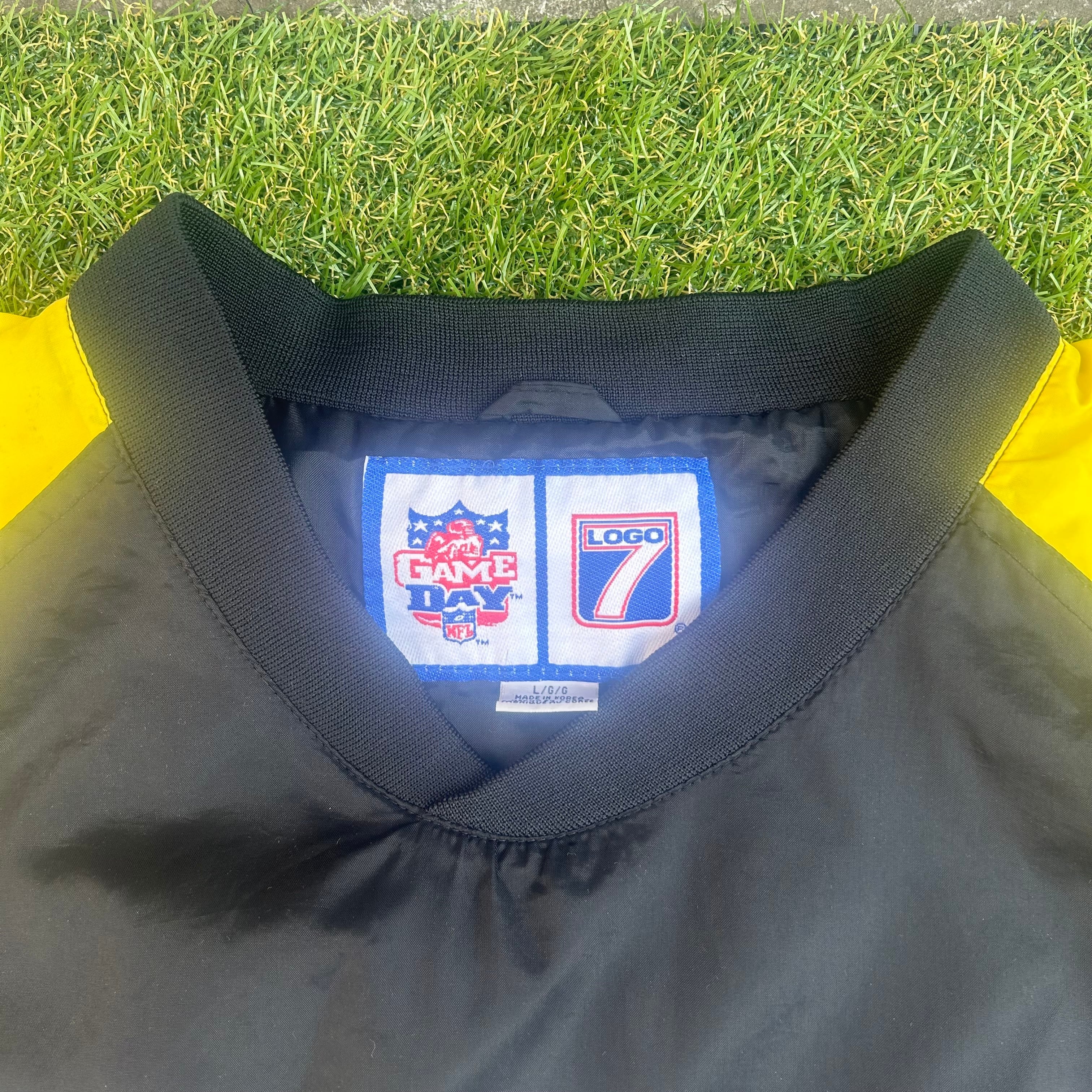 90s NFL Pittsburgh Steelers Pullover Nylon Jacket | steez
