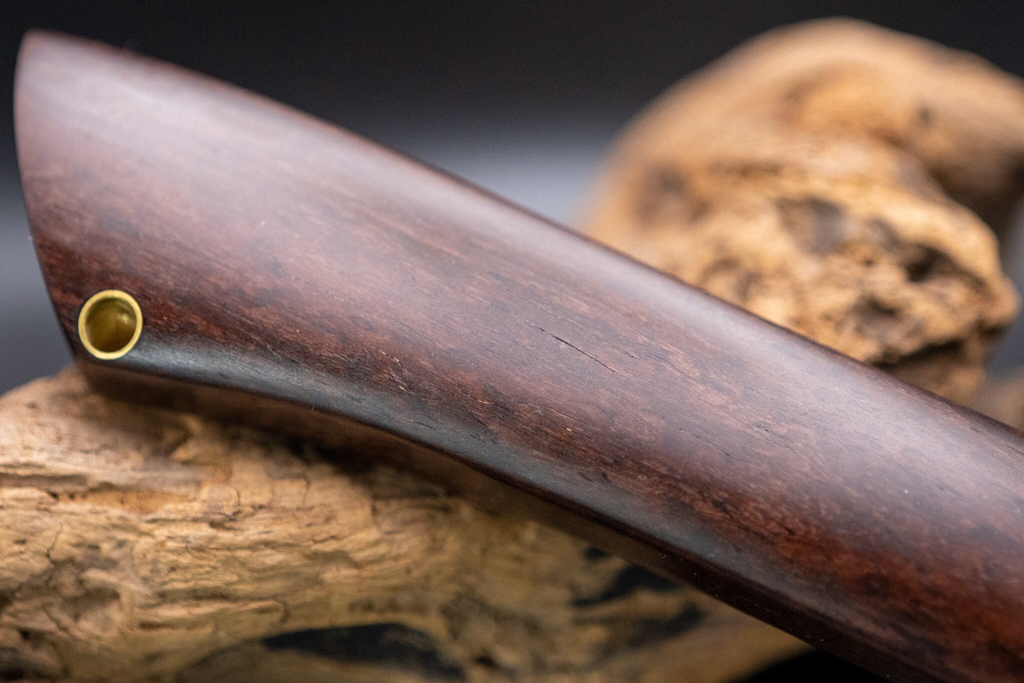 L型木製カッターナイフ インドローズ オーロラ杢 flamberg