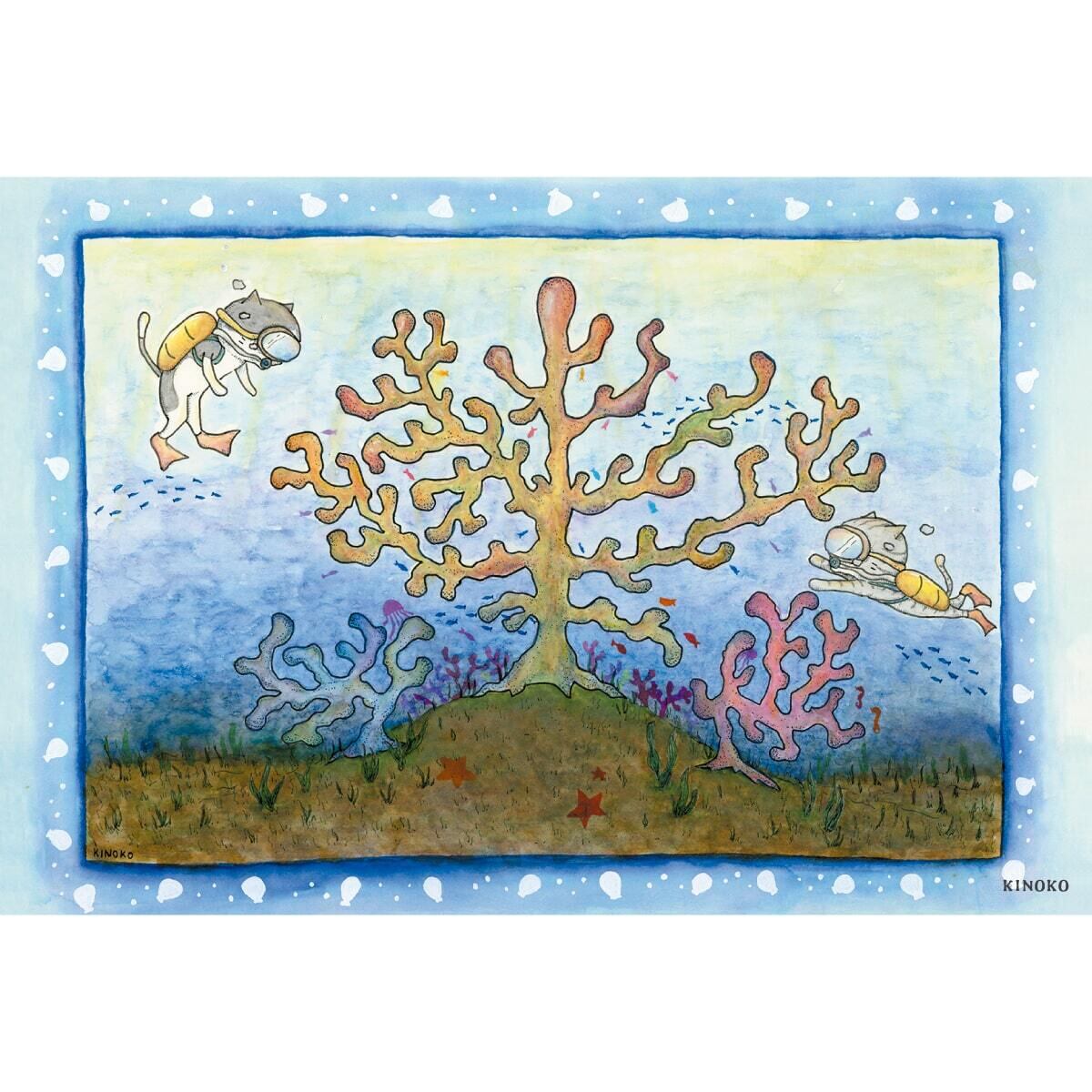 鯛*ぽ様 手描き アクリル画 街並み 海 猫 風景画 イラスト インテリア 絵画 鯛*ぽ様 手描き アクリル画 街並み 海 猫 風景画 イラスト インテリア