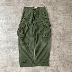 60s フランス軍 実物 M47 空軍 カーゴパンツ 尿素ボタン使用 / W31 L28