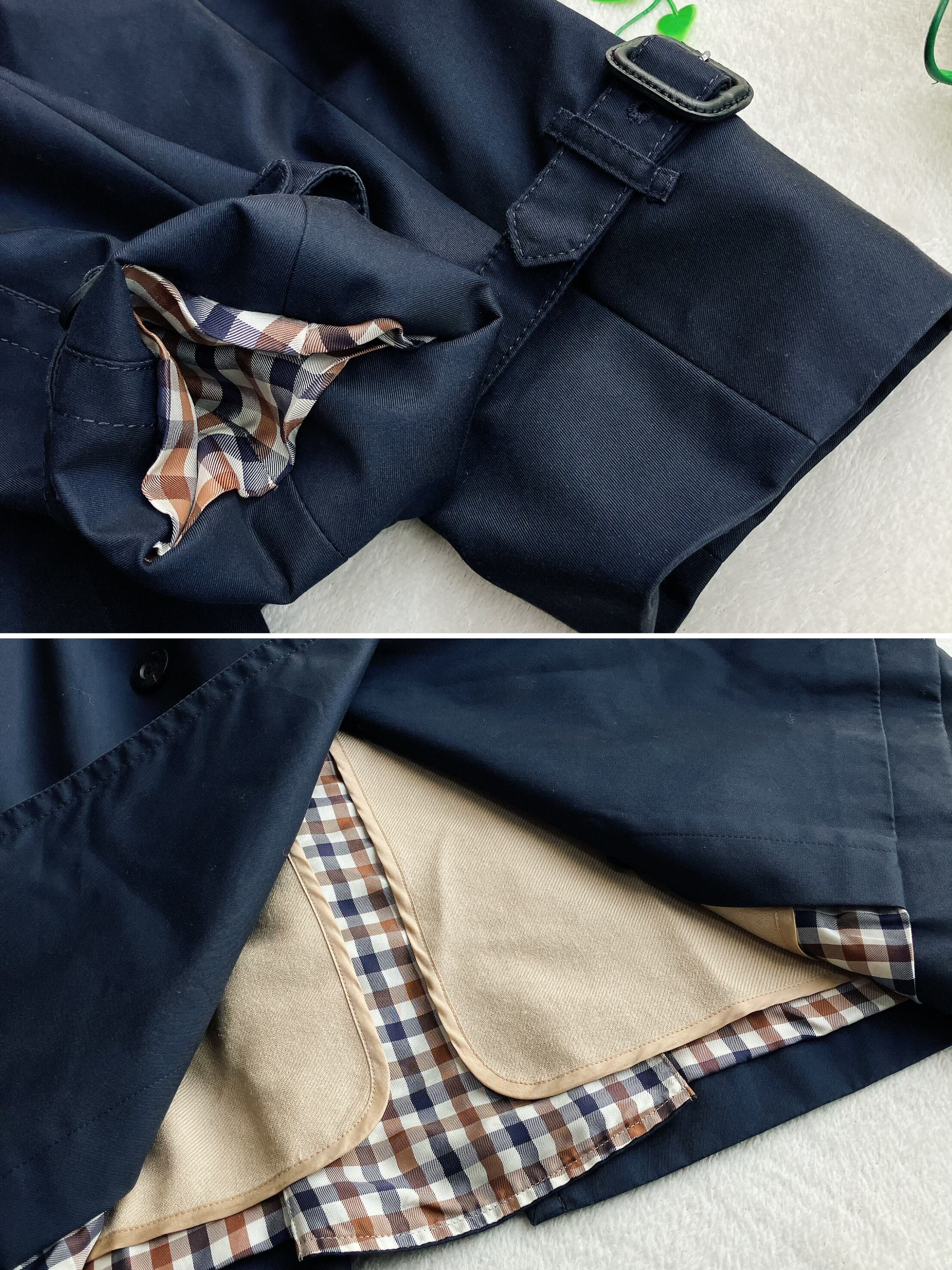 美品】Aquascutum アクアスキュータム☆ウールライナー付き トレンチ