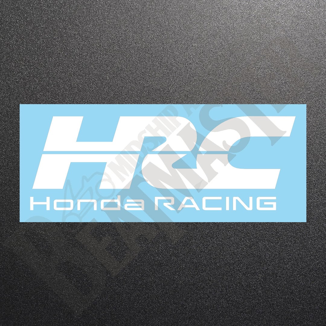 HRC Honda RACING カッティングステッカー ホワイト 1枚 縦71mm×横