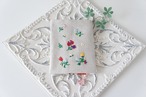 刺繍の文庫カバー（リネン×ハンガリアン）