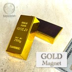 【 純金 レプリカ マグネット 】 1個 磁石 インゴット ゴールド 重厚感 商売 金 投資 運 お守り 幸運 冷蔵庫 ボード 会社 銀行 お金 金庫 貯金 18 財布 誕生日 プレゼント