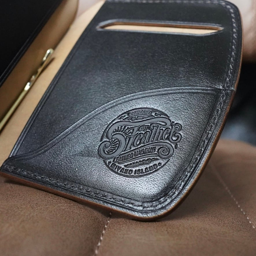 6t leather works マネークリップ ホースバット ATLANTICA ホースバット/茶芯【即納】 マネークリップ | 6T leatherworks