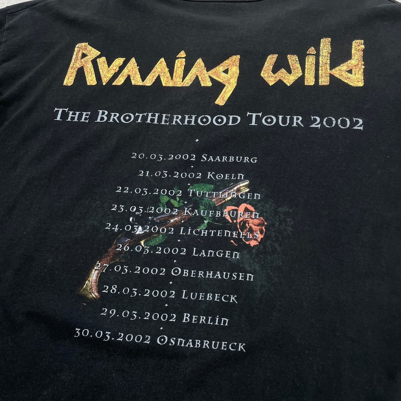 00年代 RUNNING WILD バンドTシャツ バンT ロングTシャツ ロンT ツアー 