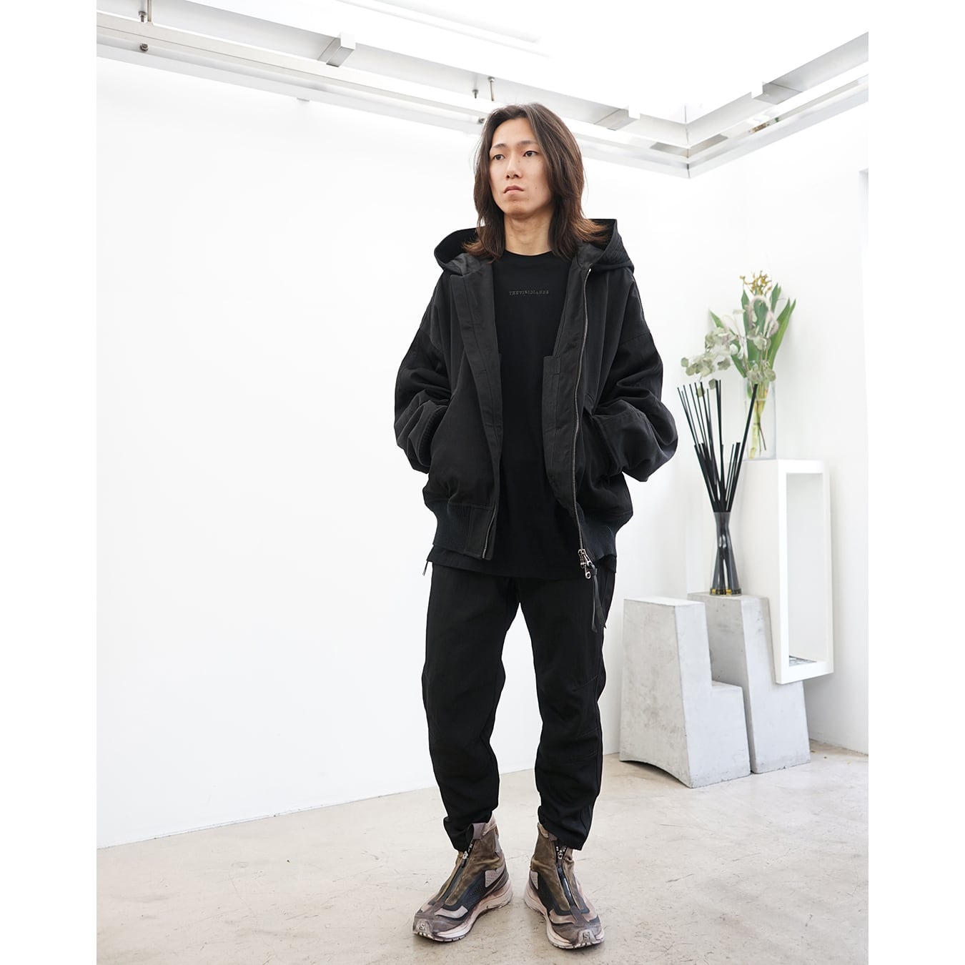 The Viridi-anne] (ザヴィリディアン) VI-3895-04 NYLON/WOOL TWILL