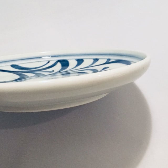 砥部焼／梅山窯】6寸丸皿・切立（唐草） | 砥部焼専門店／砥部焼