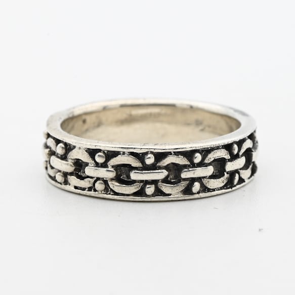 Cutting Out Chain Design Band Ring #18.0 / Denmark