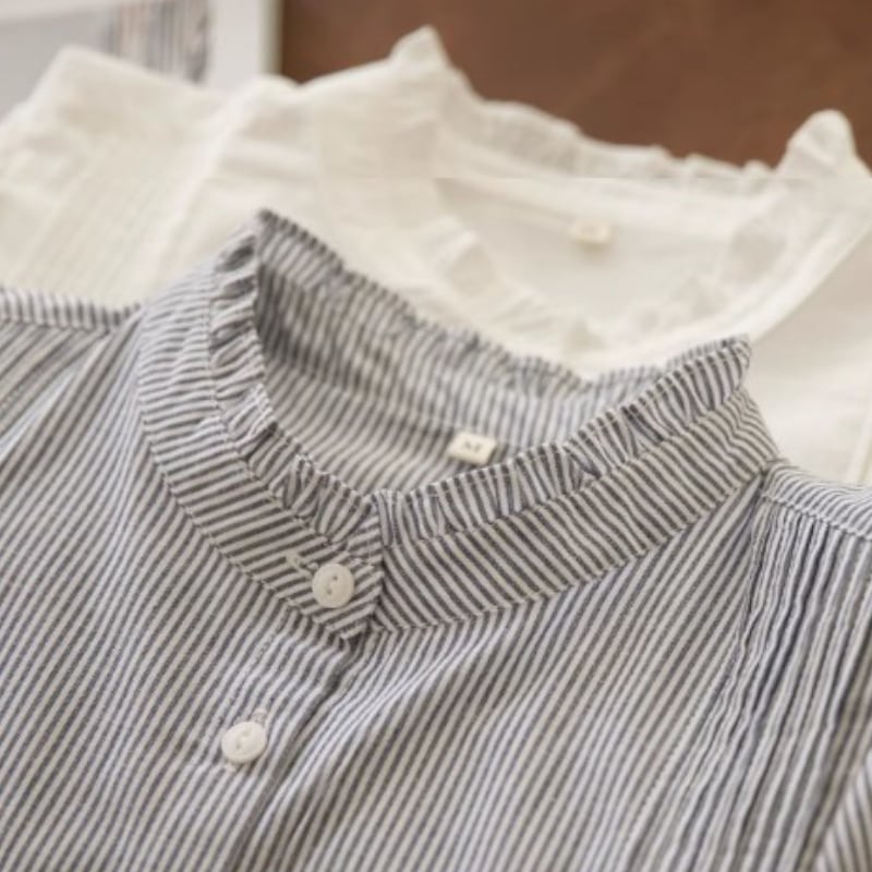 デザインスタンドカラーシャツ M1424