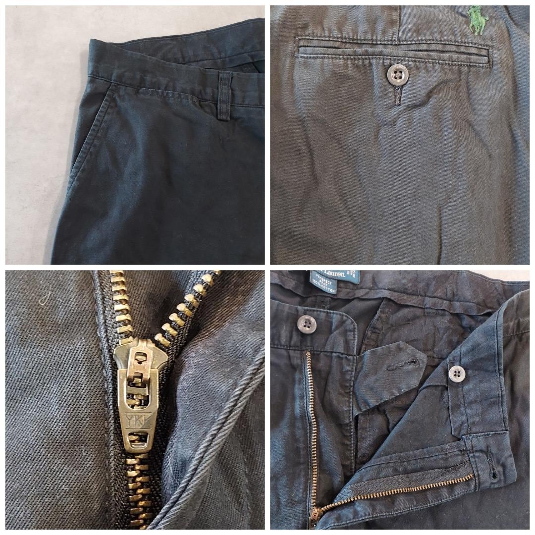 ポロバイラルフローレン W36 ポロチノ チノパン プロスペクト 黒 16657