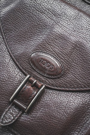 "TOD'S" Brown Leather Shoulder Bag Made in ITALY