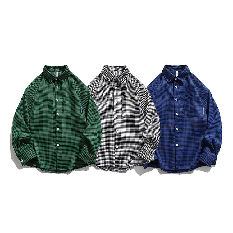 ★RETRO HOUNDSTOOTH SHIRT　　　07178