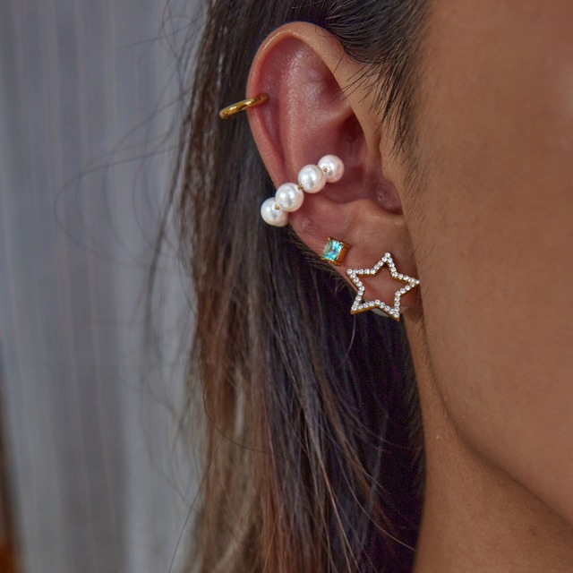 485P　パールイヤーカフ（両耳用）