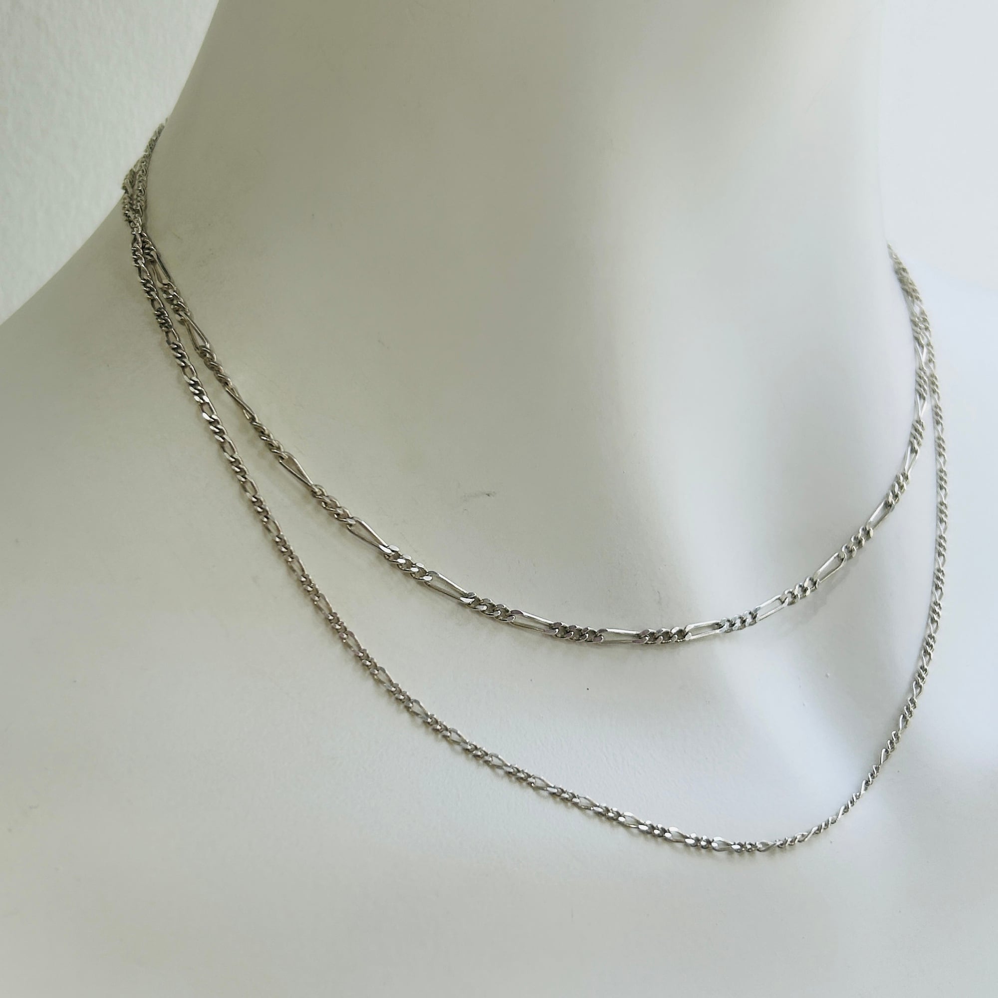 フランスシルバー925 フィガロチェーン（45cm） | Milo Antiques & Vintage