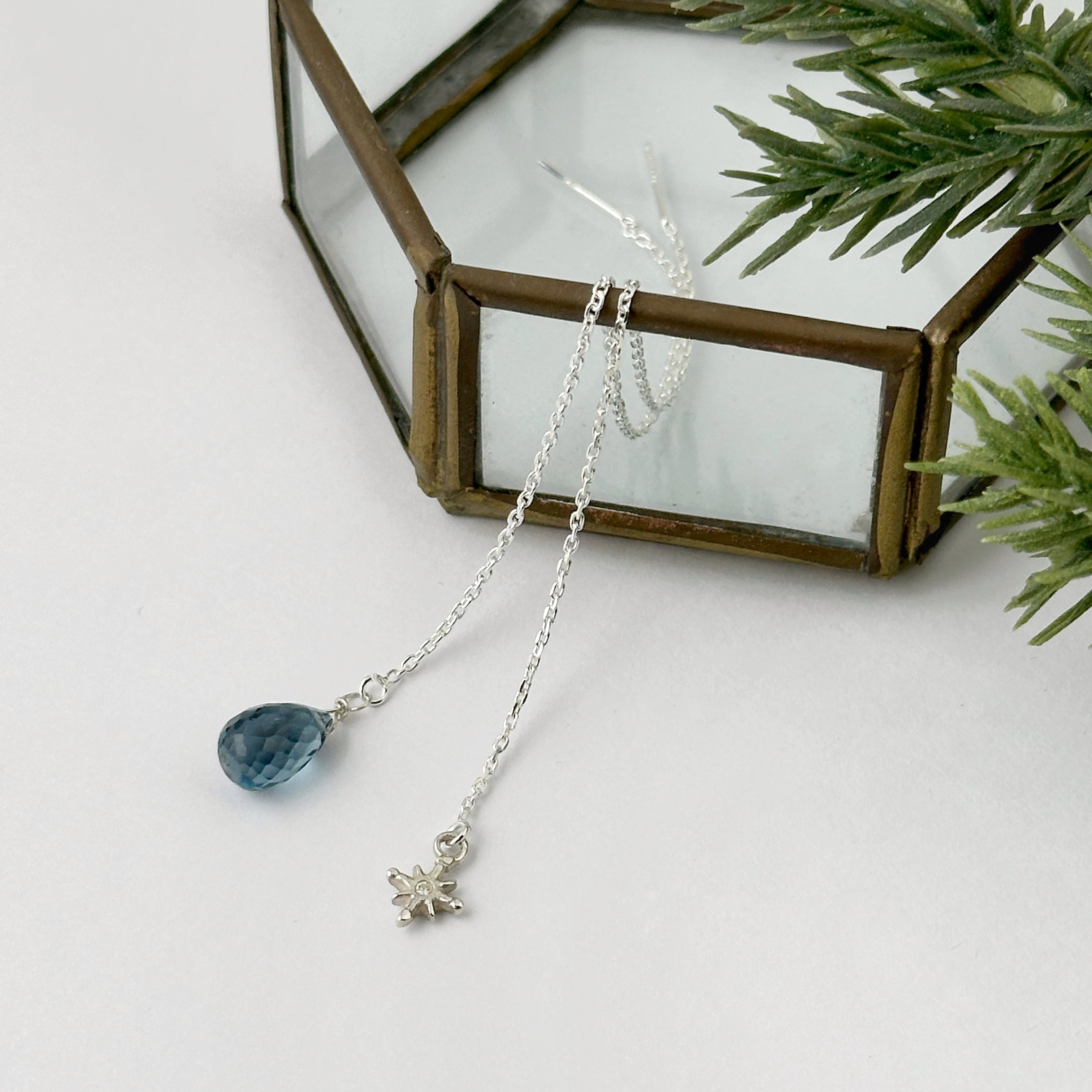 Lagoon Original 流れ星 と ロンドンブルートパーズ アメリカンピアス