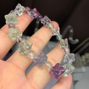 3こんぺいとうフローライトブレスレット